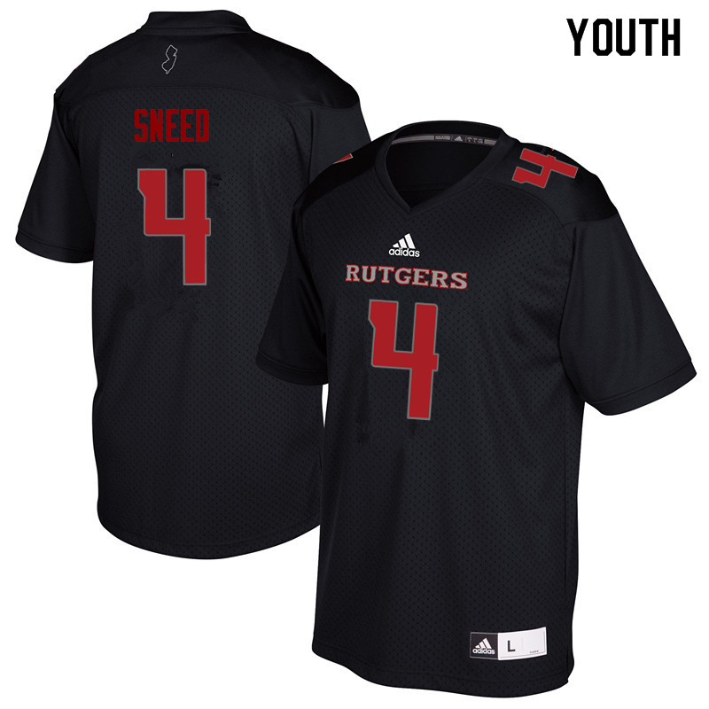 Trey Sneed Jersey : NCAA Rutgers Scarlet Knights Football Jerseys ...